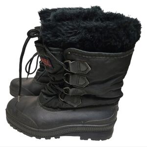 Sorel Vintage Kaufman Canada Black Snow Boots Women's Size 6